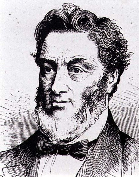 Gabriel-Claude-Jules Favre (1809-1880) ranskalainen poliitikko (kaiverrus) tekijältä French School