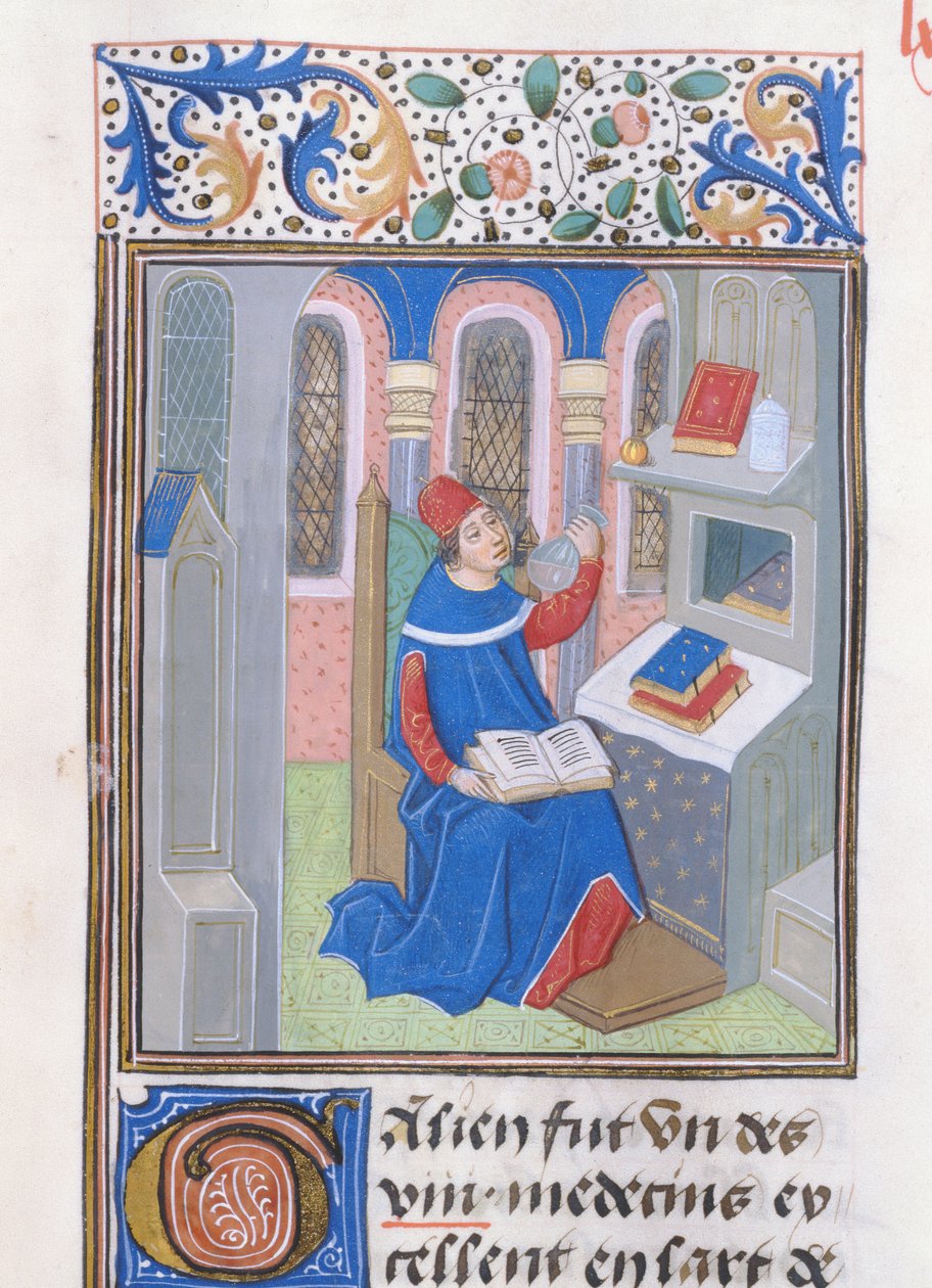 Galen, Histoire des Philosophes -kirjasta, 1400-luvun loppu tekijältä French School