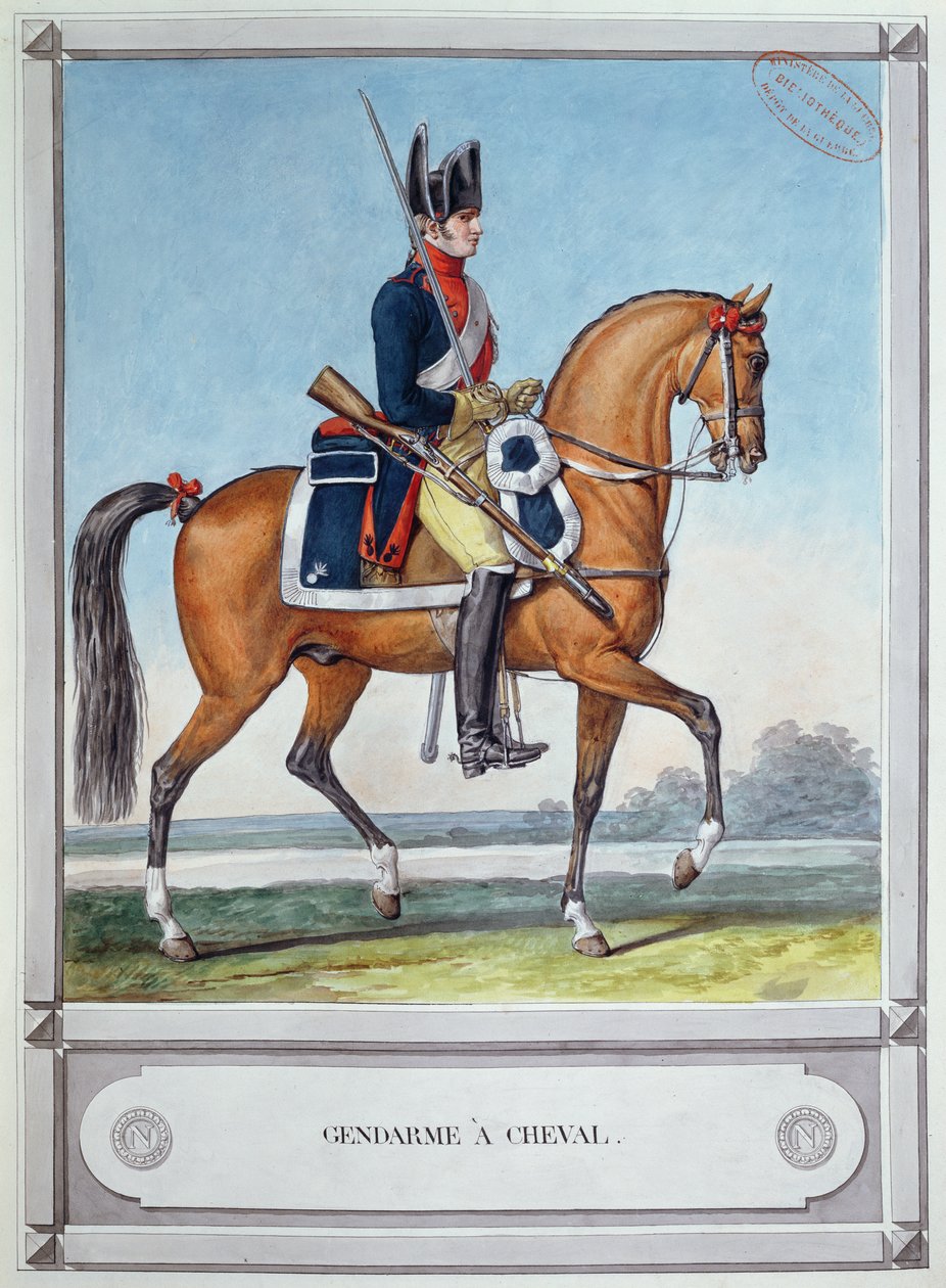 Santarmi hevosen selässä, n. 1812 tekijältä French School
