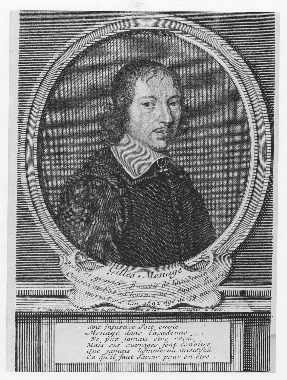 Gilles Menage (kaiverrus) tekijältä French School
