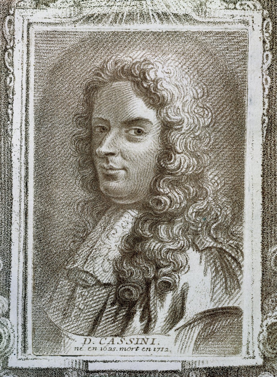 Giovanni Domenico Cassini (1625-1712), kuvitus Alexandre Saverienin (1720-1805) Histoire des Mathematiciens -teoksesta, julkaistu Pariisissa 1766 tekijältä French School