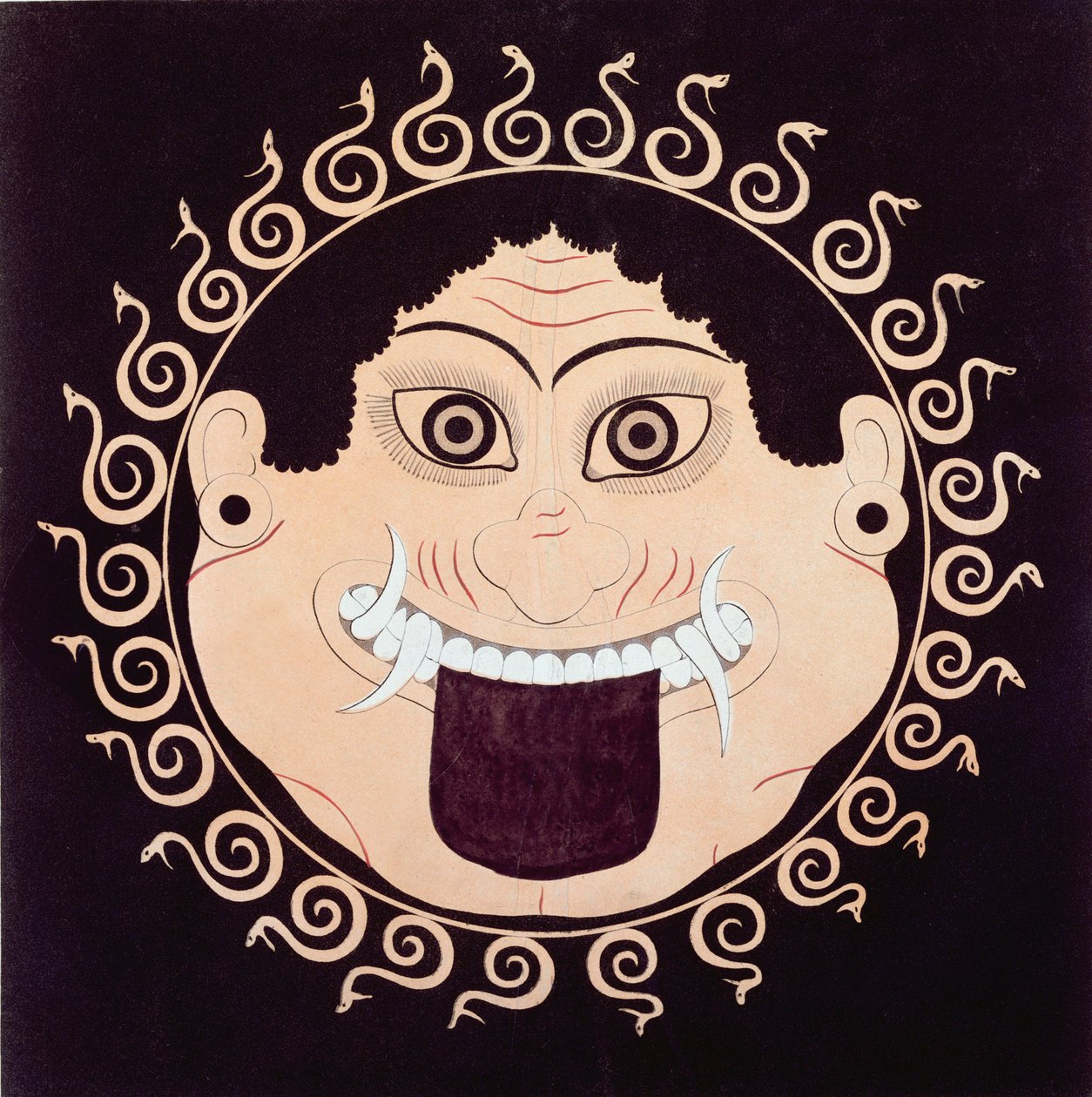 Gorgons Head, kopio alkuperäisestä antiikkikreikkalaisesta maljakosta, 1800-luvun alku tekijältä French School