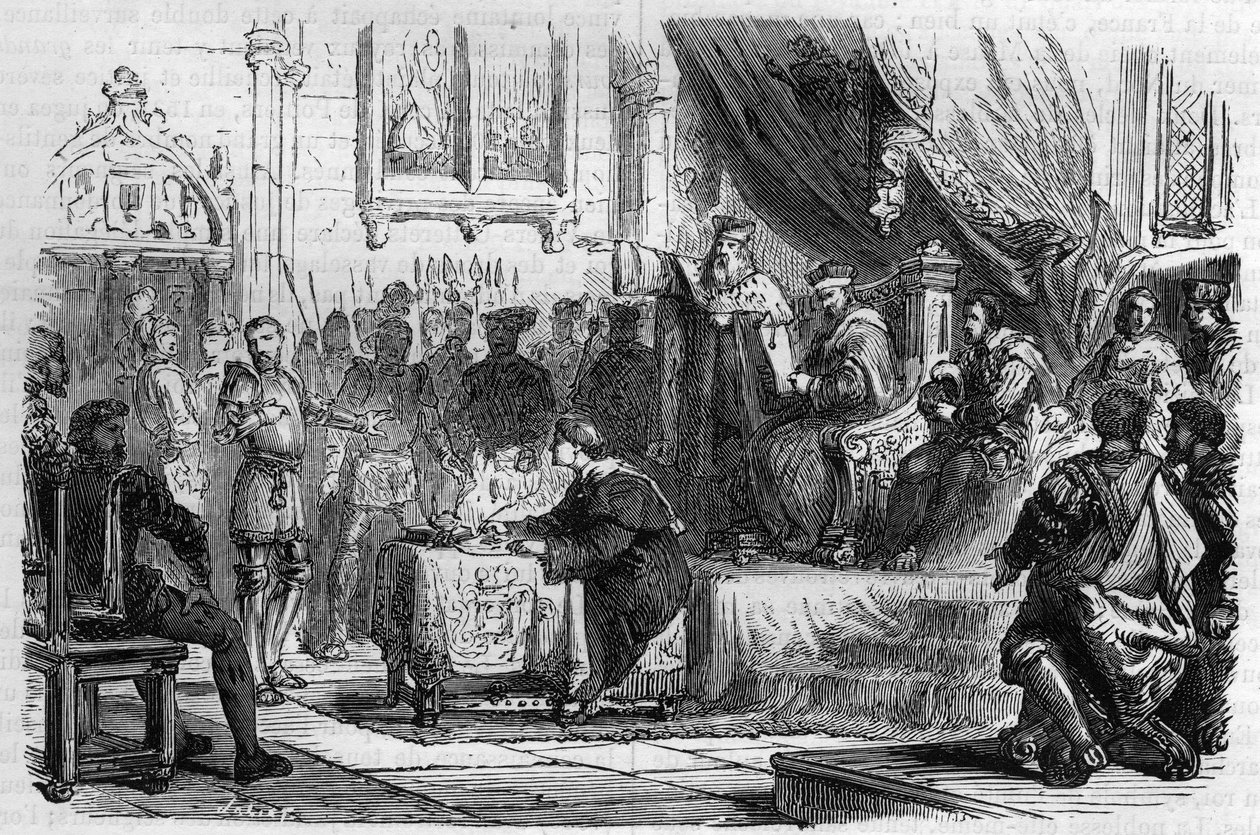 Poitiersin suuret päivät (1531) Francois I:n johdolla. Suuret päivät ovat poikkeuksellisia tuomioistuimia, jotka viime kädessä ratkaisevat paikallisia tapauksia. Kuninkaan komissaarin puheenjohtajana ja ammattimaisista tuomareista koostuva, mutta maakunnal tekijältä French School
