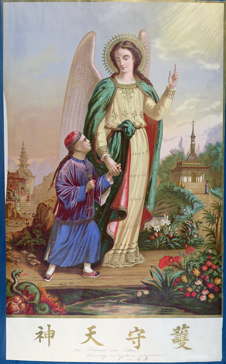 Guardian Angel, uskonnollinen kuva Kiinan markkinoille tekijältä French School