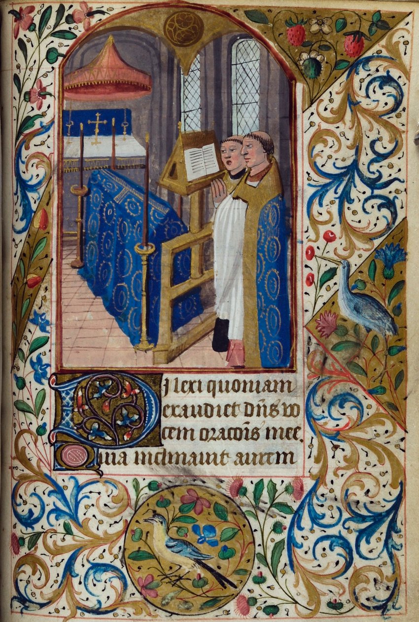 H/L-3-3 fol. 108r Office of the Dead, kirjasta Tuntikirja, Pariisin käyttö, 1400-luvun puoliväli tekijältä French School