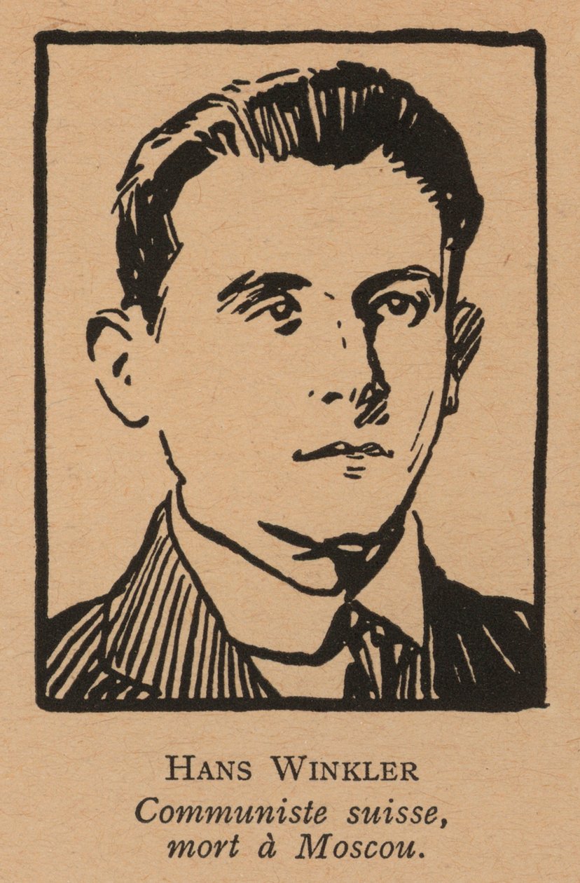 Hans Winkler, sveitsiläinen kommunisti (litografia) tekijältä French School