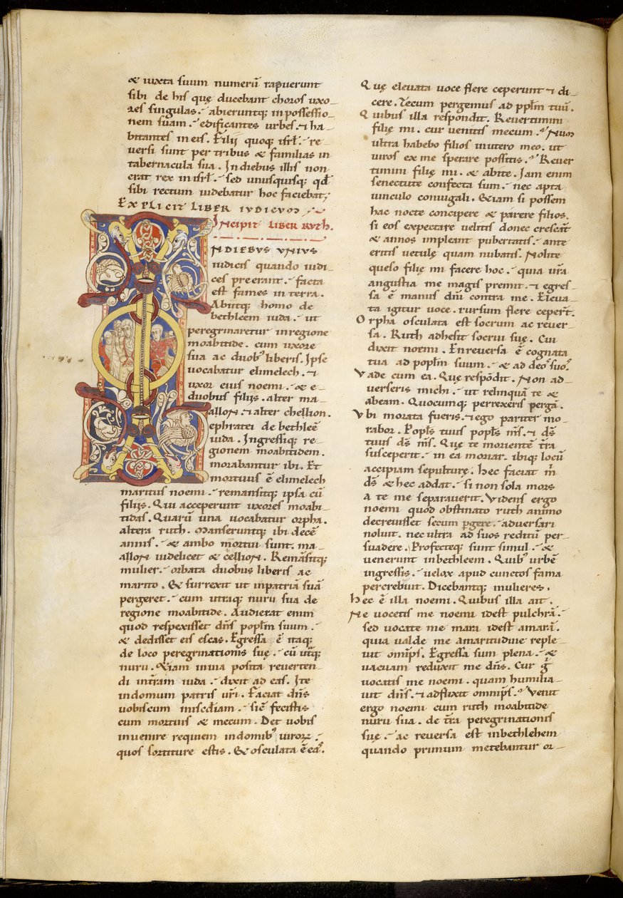 Harley 4772 f.120v Avaussivu Book of Ruthista, 