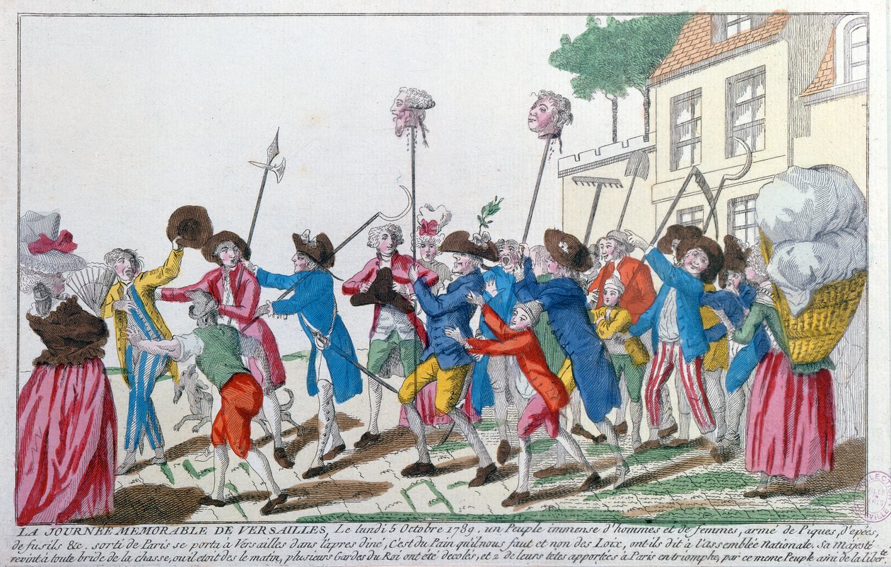 Pariisin väkijoukon 5. lokakuuta 1789 Versailles