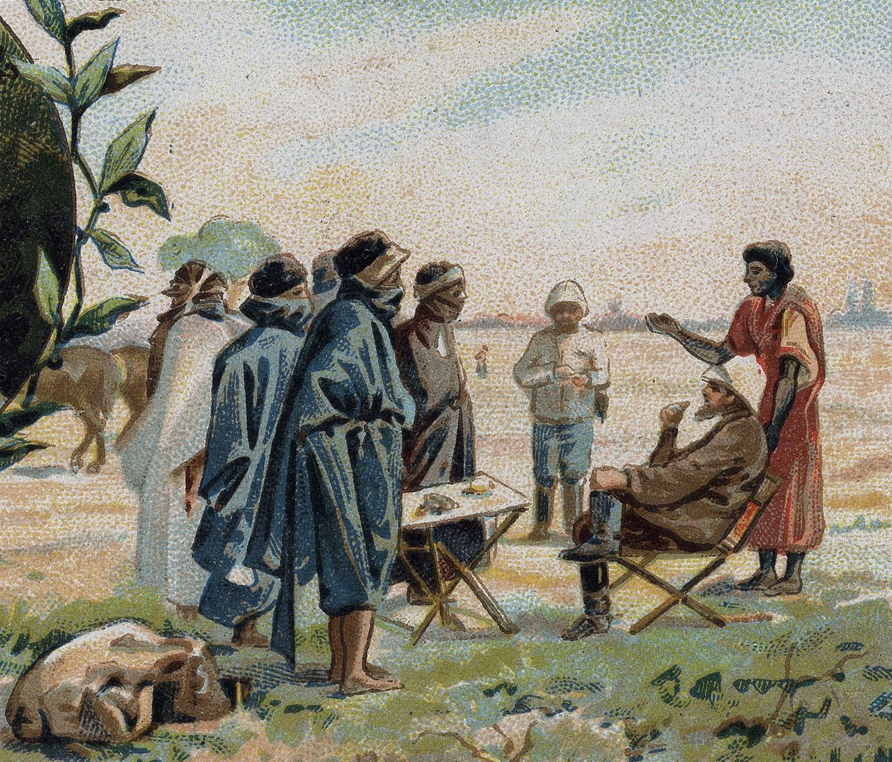 Henri Duveyrier, ranskalainen maantieteilijä ja matkailija (1840-1892), puhuu Touareg d