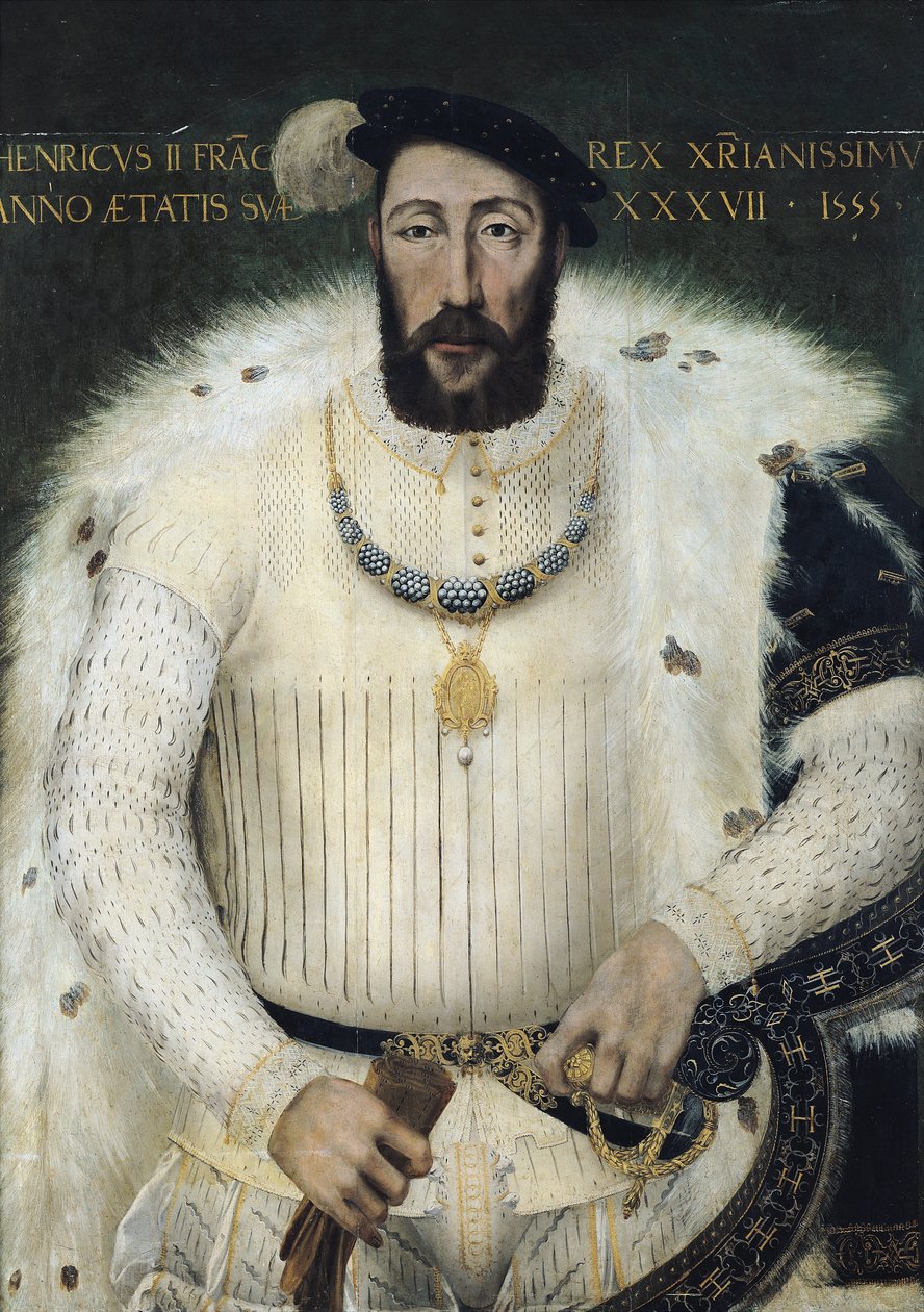 Henri II (1519-59), Ranskan kuningas, 1555 tekijältä French School