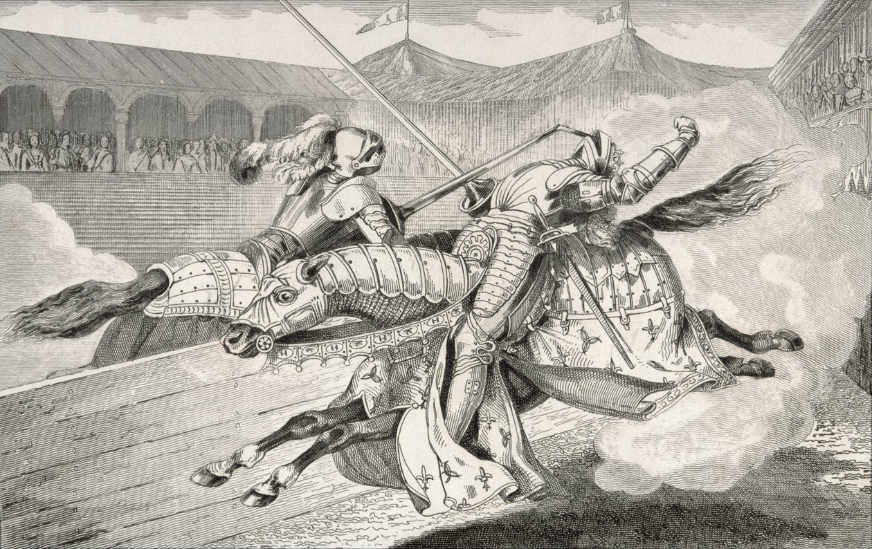Si Henri II (1519-59) ay nasugatan nang husto sa isang labanan sa panahon ng pagdiriwang ng kasal ng kanyang anak na babae, mula sa 