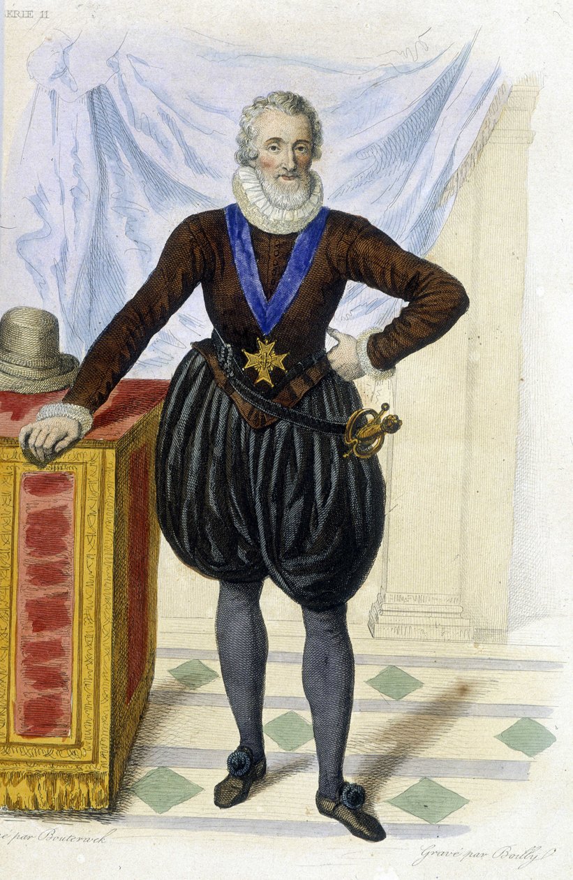 Henri IV (1553 - 1610) - elokuvassa "" Le Plutarque francais "", toim. Mennechet tekijältä French School