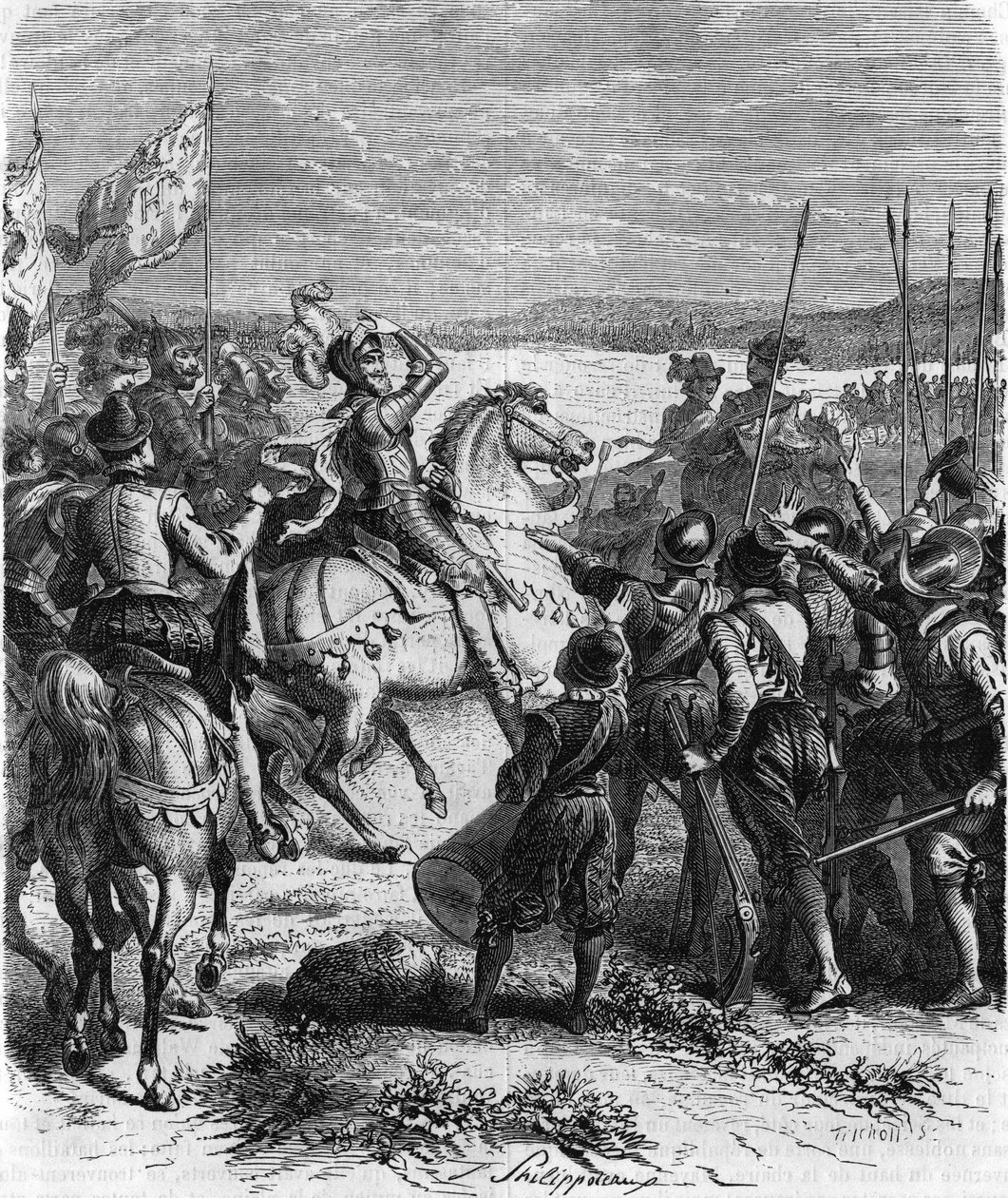 Henri IV Ivryssä, 14. maaliskuuta tekijältä French School