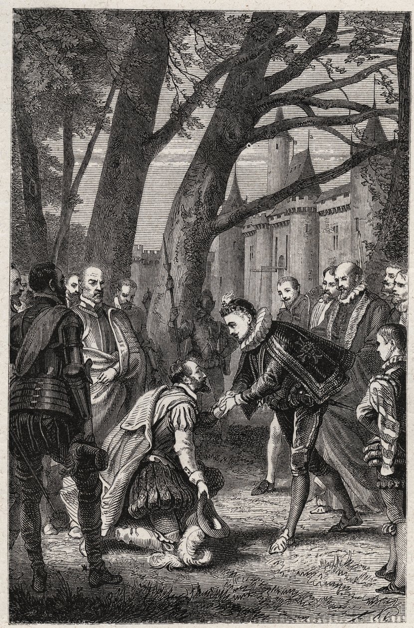 Henrik III ja Henrik Navarralainen tuleva Henry IV tapaavat Plessis-les-Toursissa 30. huhtikuuta tekijältä French School