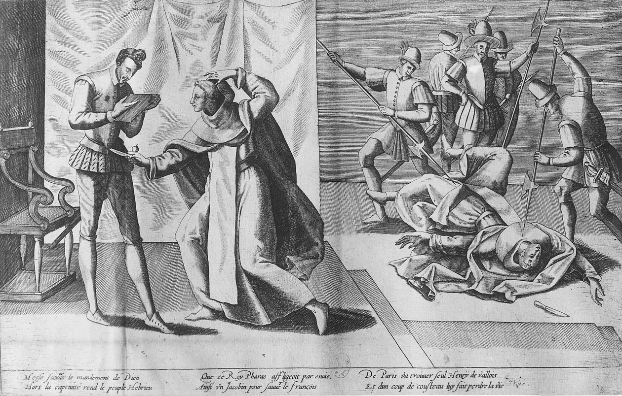 Jacques Clement murhasi ranskalaisen Henrik III:n 1. elokuuta 1589 tekijältä French School