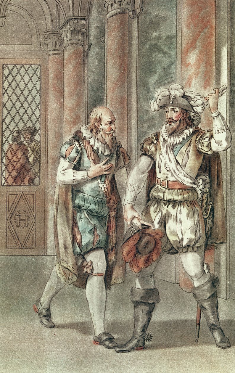 Henry IV keskustelee Sullyn kanssa tekijältä French School