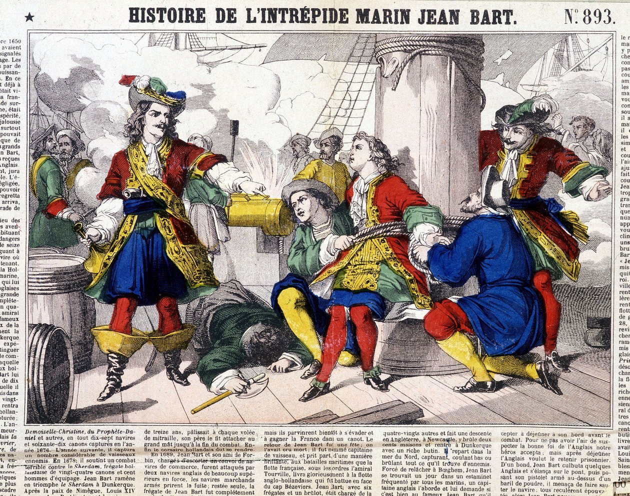Peloton merimiehen Jean Bartin historia - kuvia Epinalista, sd. 1800-luvulla tekijältä French School