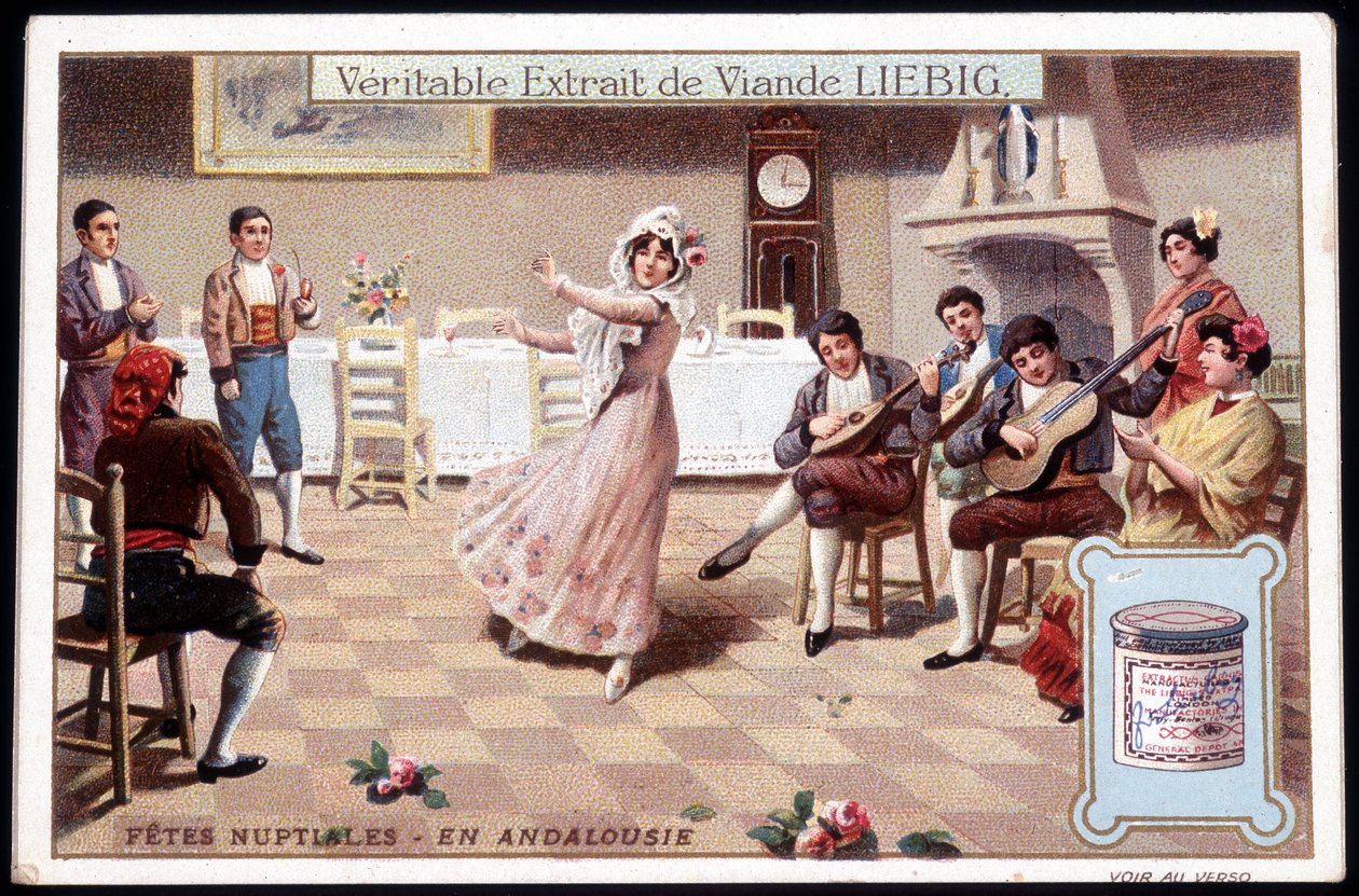 Häämatka Andalusiassa - kromo. Liebig, v. 1895 tekijältä French School
