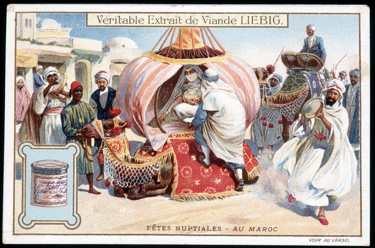 Häämatka Marokossa - kromo. Liebig, v. 1895 tekijältä French School