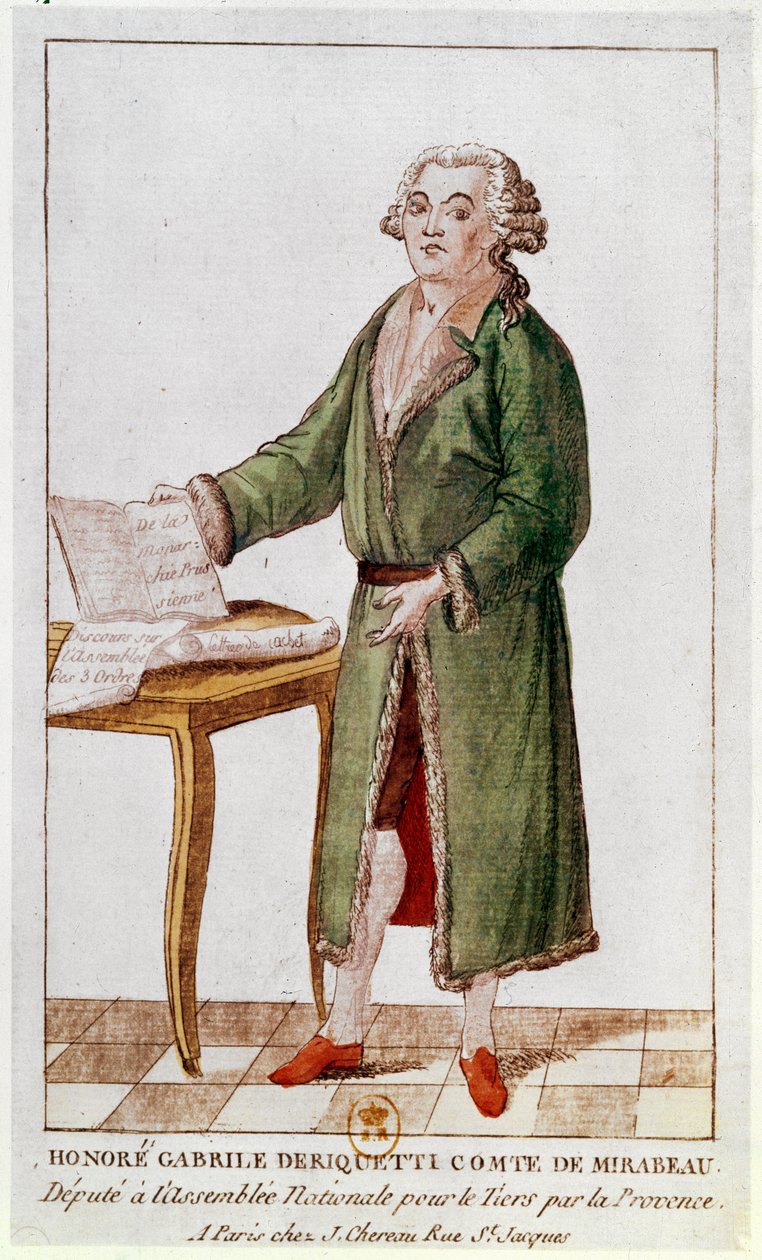 Kunnia Gabriel Riqueti Mirabeau (1749-91) tekijältä French School