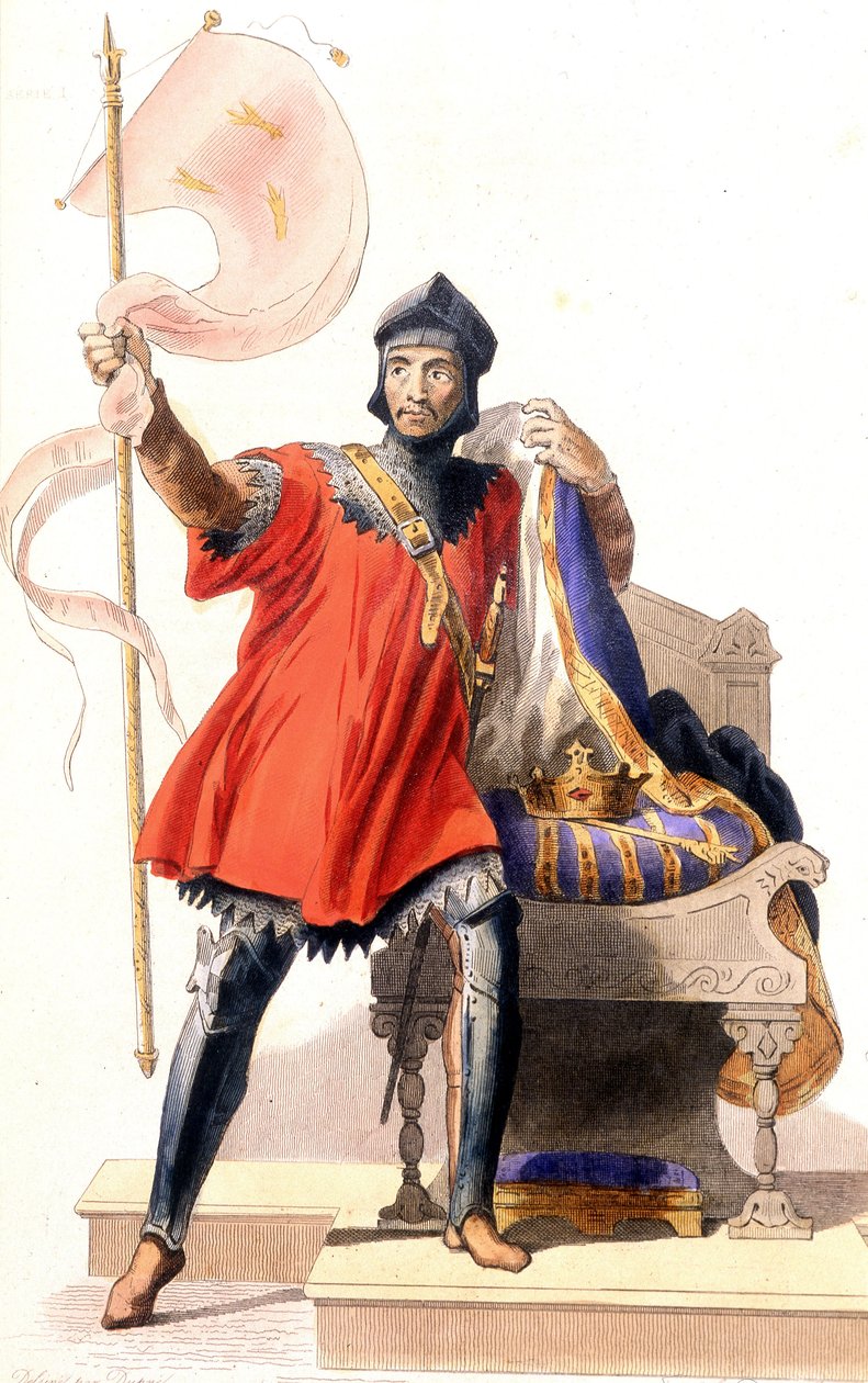 Hugues Capet ja hänen bannerinsa - kirjassa "" Le Plutarque francais"", toim. Mennechet tekijältä French School
