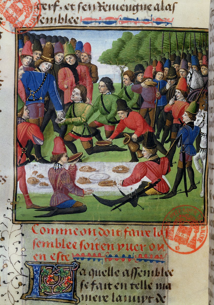 Metsästyslounas, Gaston Phebus de Foixin (1331-91) metsästyskirjasta tekijältä French School