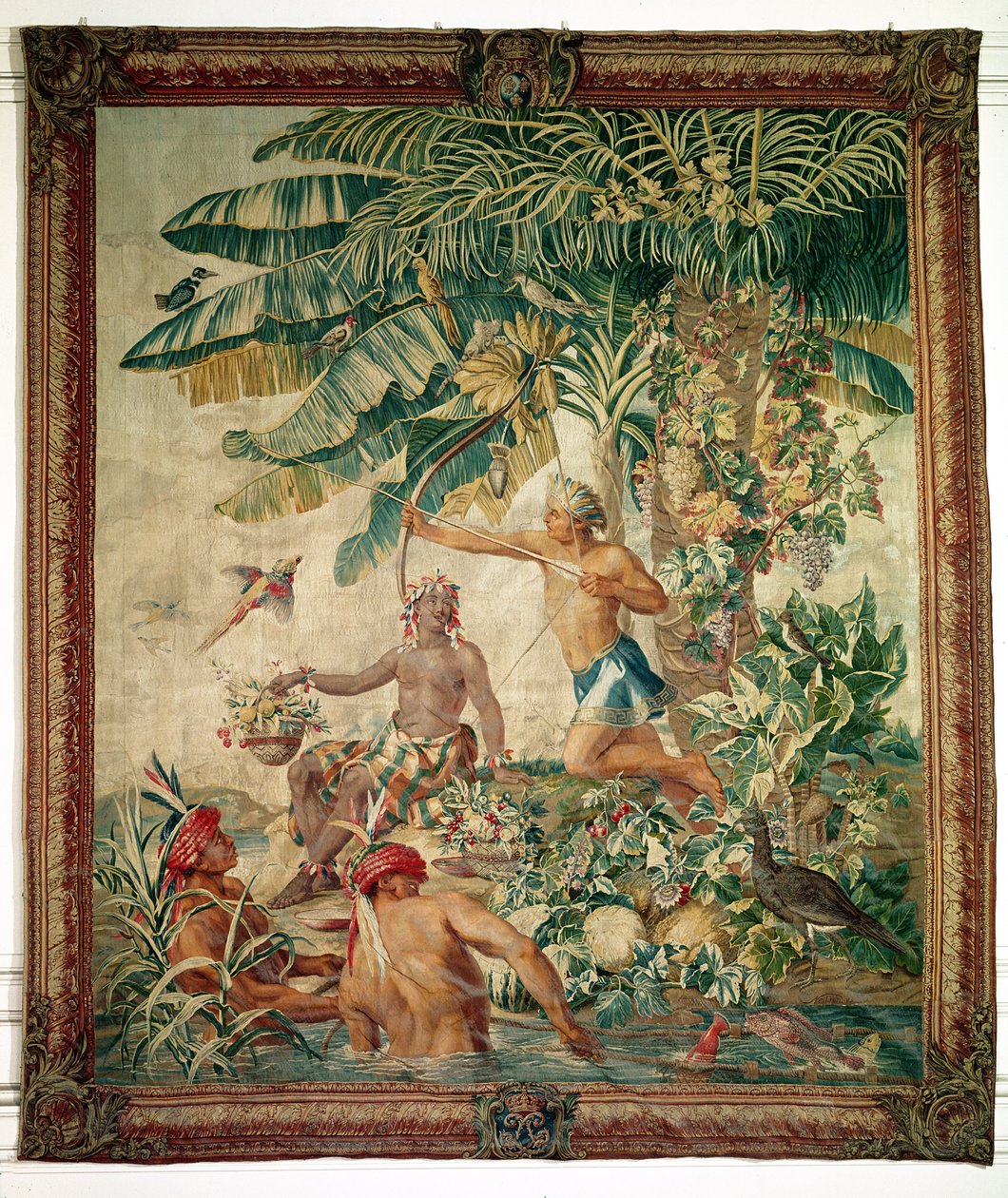 Metsästys, New India Tapestry, Gobelin Workshop tekijältä French School