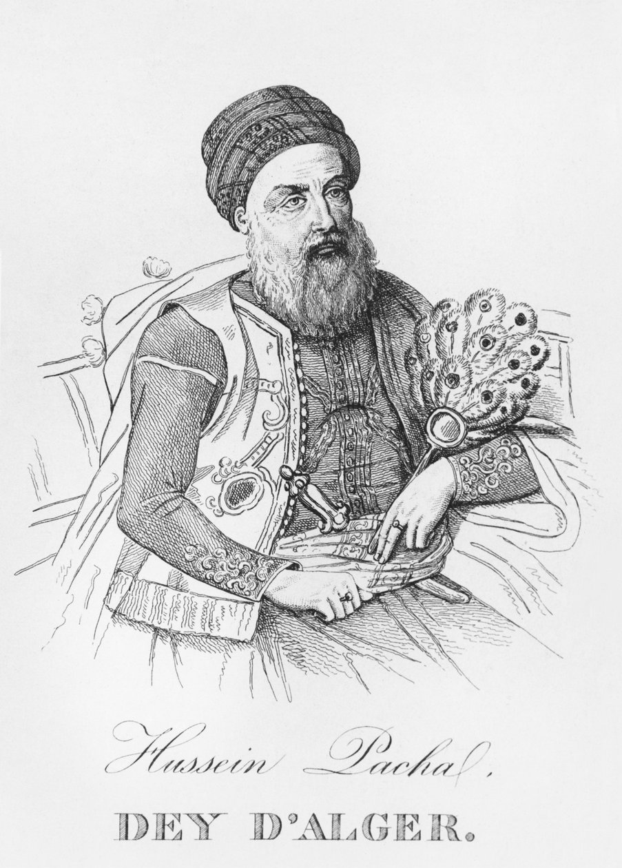 Hussein Pacha, Dey of Alger, n. 1830-40 tekijältä French School