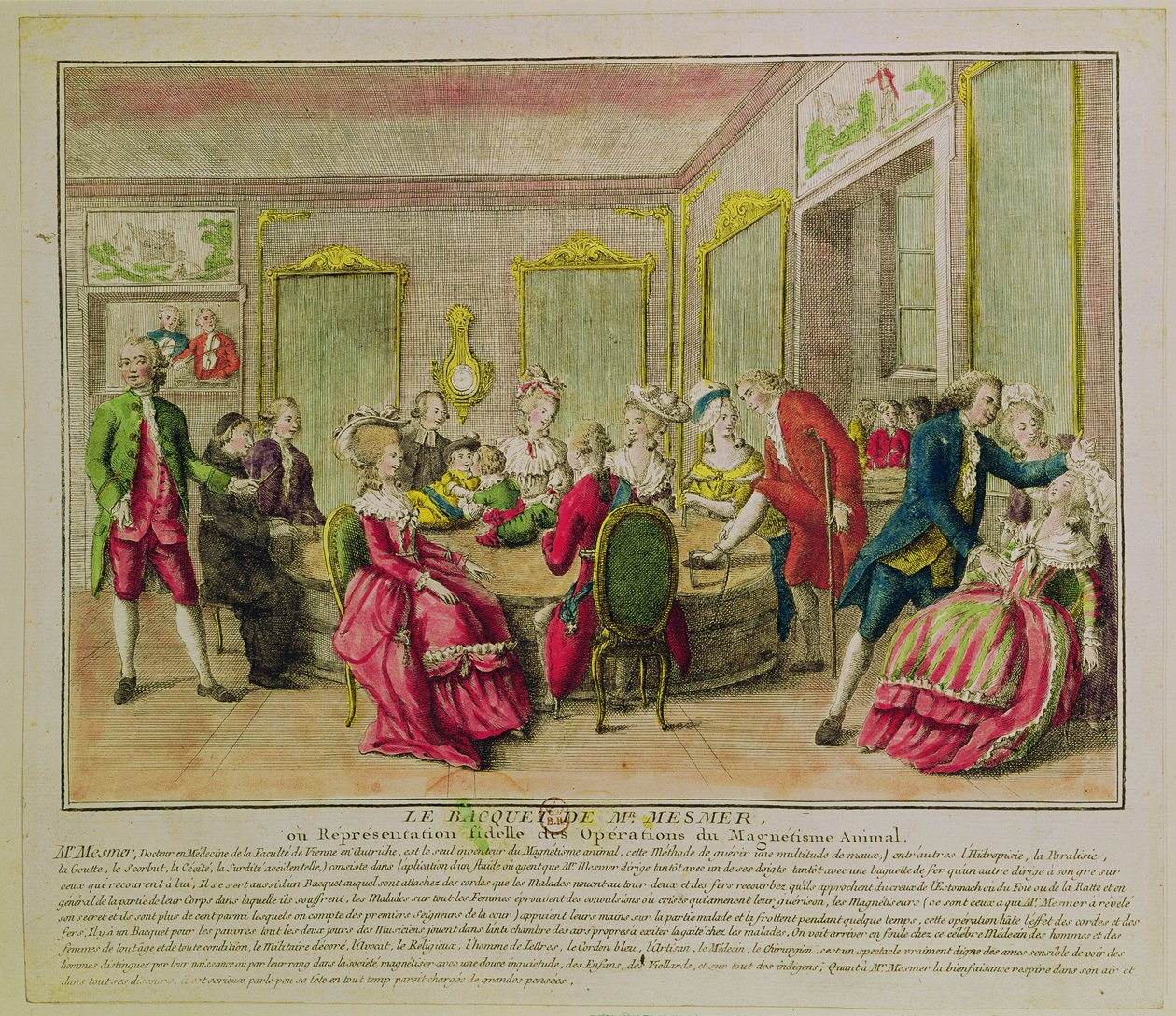 Hypnotisointijakso Franz Anton Mesmerin (1734-1815) kanssa 1784 tekijältä French School