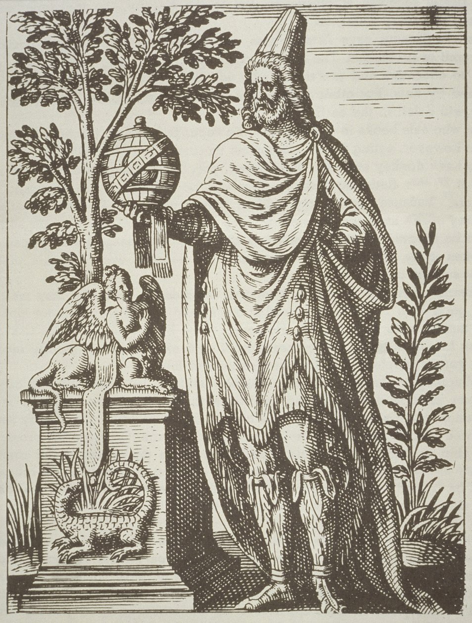 Ideaalimuotokuva Apolloniuksesta Tyanalaista, Jean-Jacques Boissardin De Divinationewet Magical noituudesta, 1605, julkaistu A History of Magic -lehdessä 1800-luvun lopulla tekijältä French School