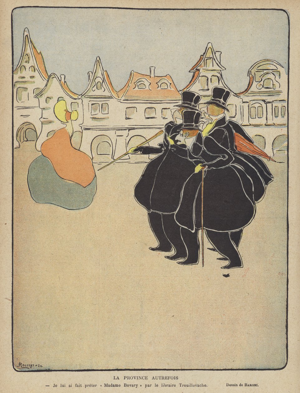 Le Rire -lehden kuvitus (värilitro) tekijältä French School