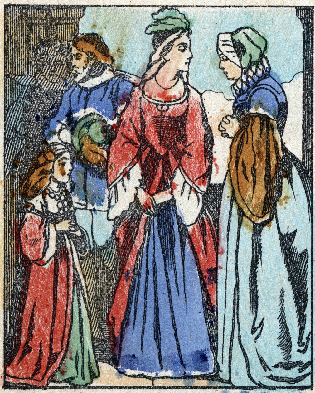 Kuvitus "Riquet a la houppe" -kirjaan, ranskalaisen kirjailijan Charles Perrault