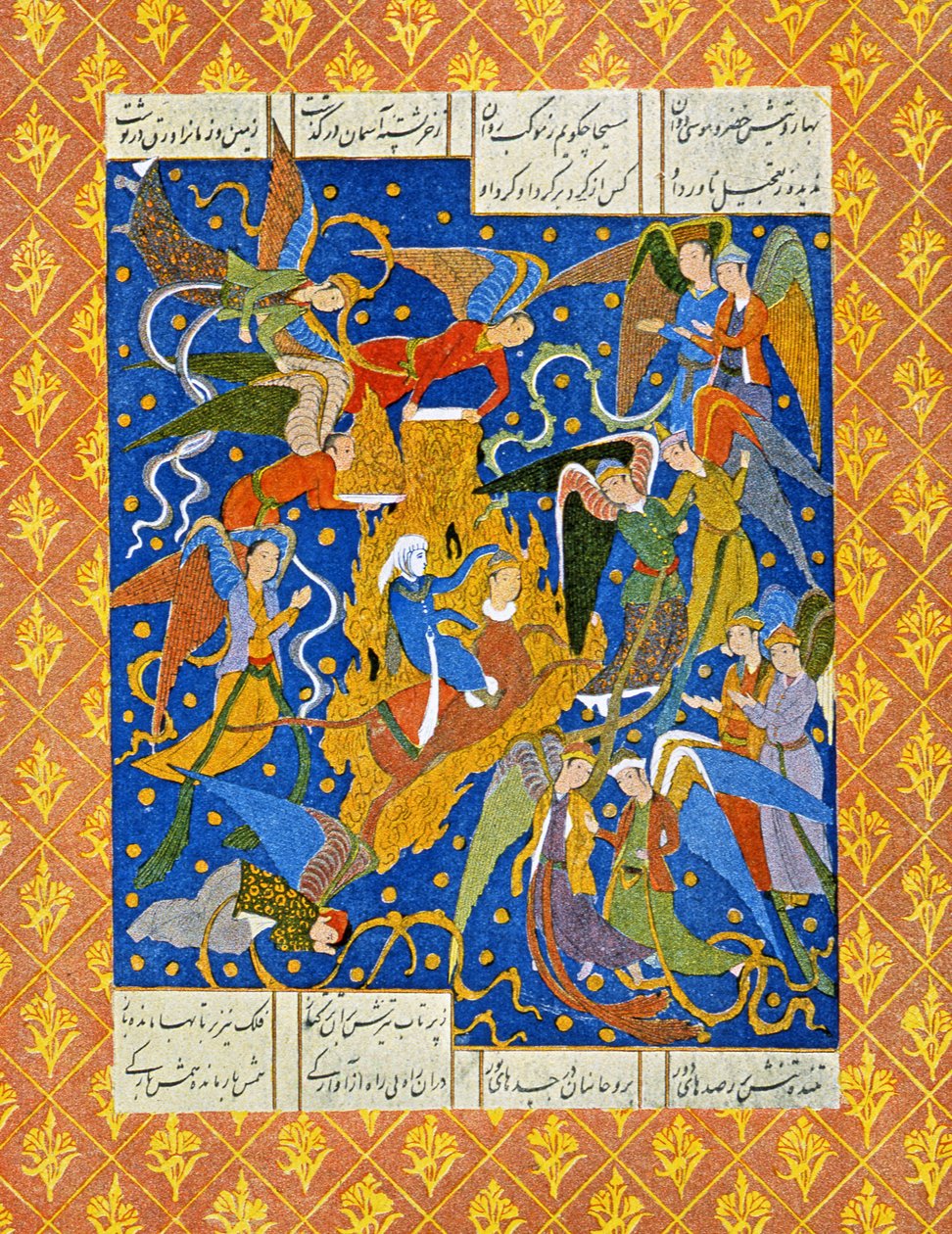 Kuvitus elokuvaan The Arabian Nights, 1895 (värikaiverrus) tekijältä French School