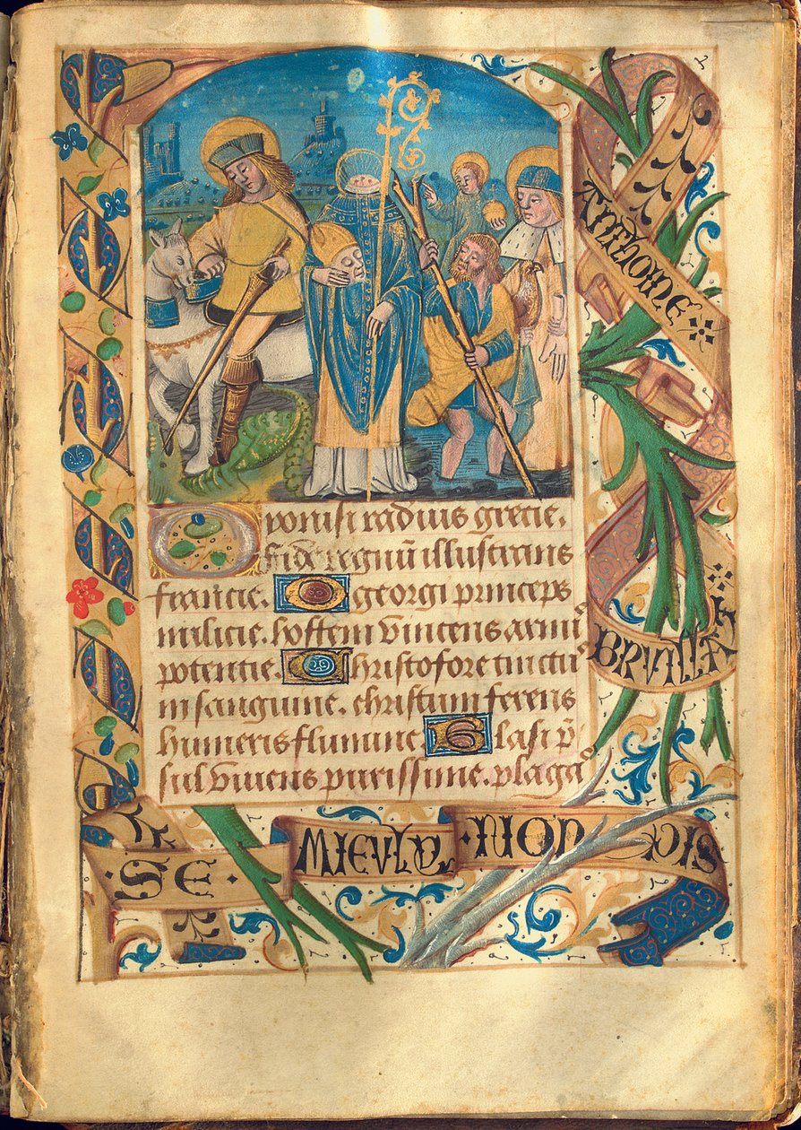 Kuvitus teoksesta "Tuntien kirja, Rooman käyttö", n. 1480 tekijältä French School