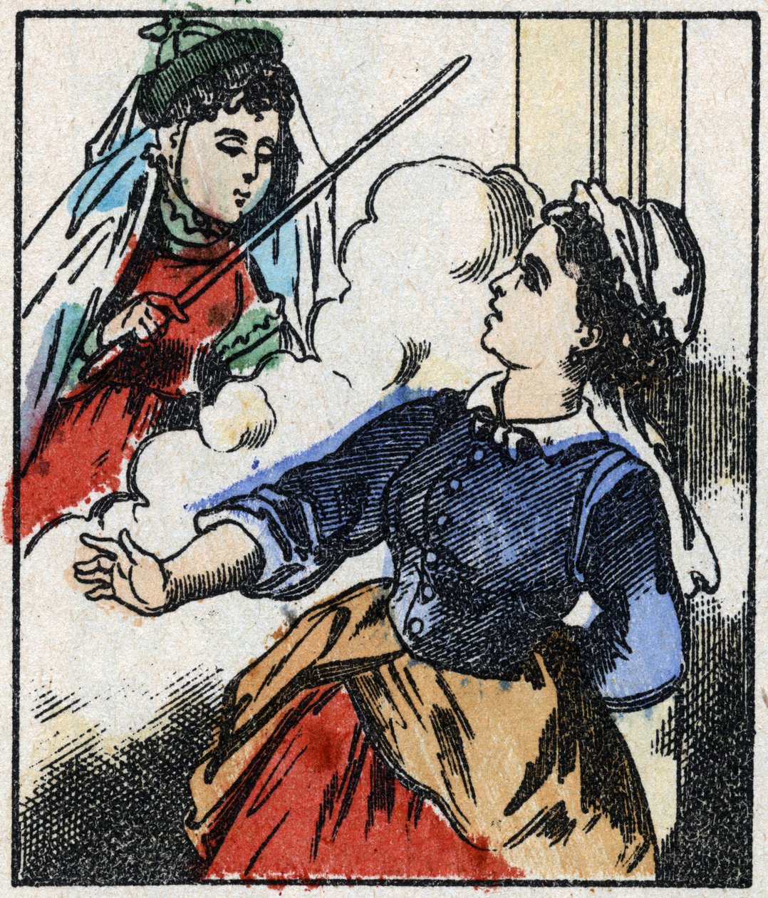 Kuva tarinasta "" La Fee Bambinette "" Puukaiverrus Imaging Pellerin - Epinal, sd. 1800-luvun loppu. tekijältä French School