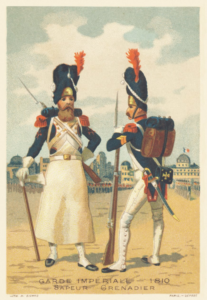 Keisarillinen vartija, Sapeur ja Grenadier vuonna 1810 tekijältä French School
