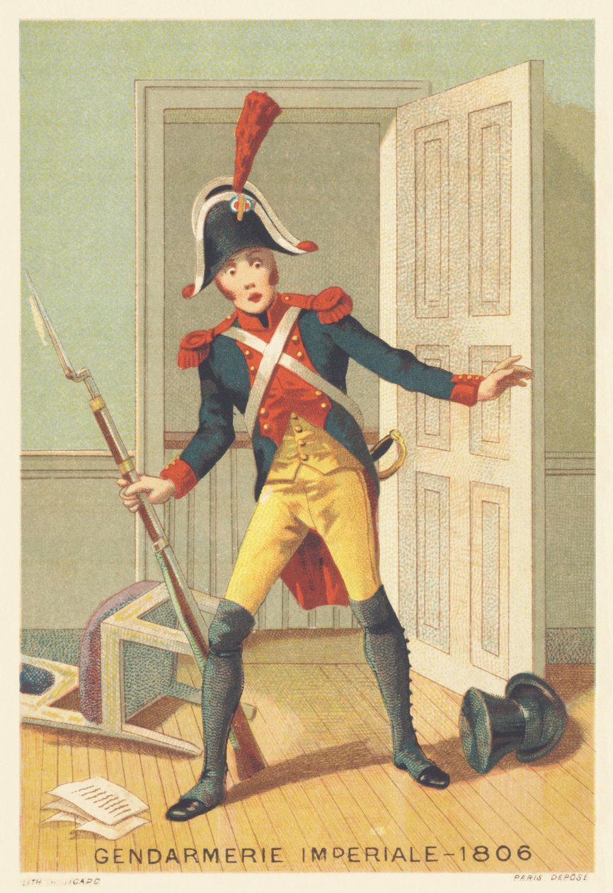 Imperiale gendarmerie vuonna 1806 (Napoleon I:n vuonna 1801 perustama Gendarmerie d