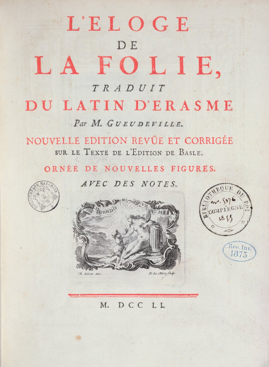 In Praise of Folly, 1751 (painettu paperi) tekijältä French School