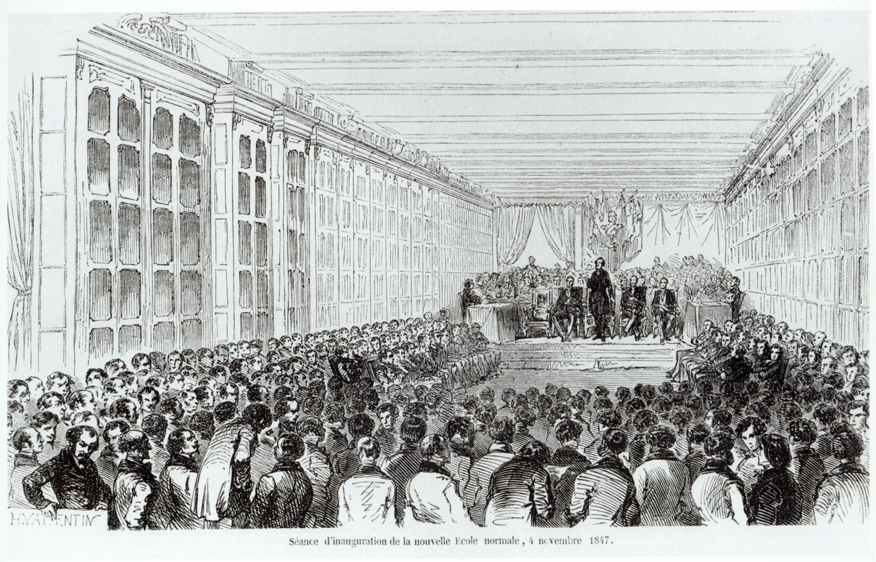 Ecole Normale Superieuren avajaiset Pariisissa, Texierin Les Tableaux de Parisista, 1852 tekijältä French School