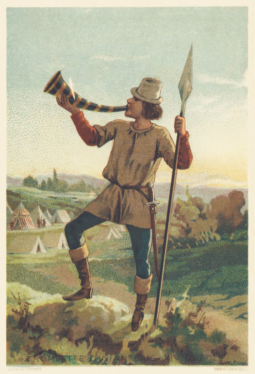 Jalkaväen trumpetti 1300-luvulla tekijältä French School