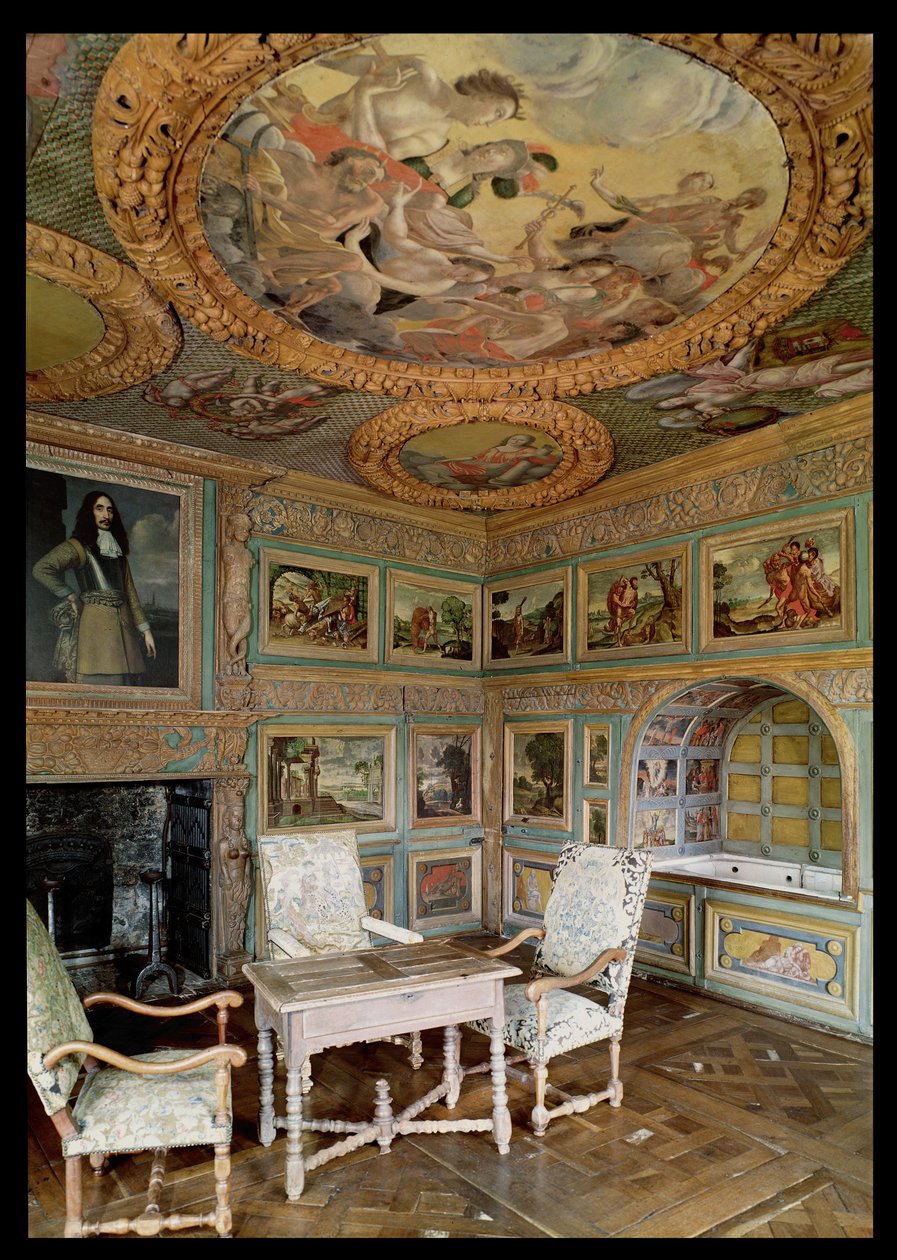 Salle Louis XIV:n tai Salle de Bainin sisätilat tekijältä French School