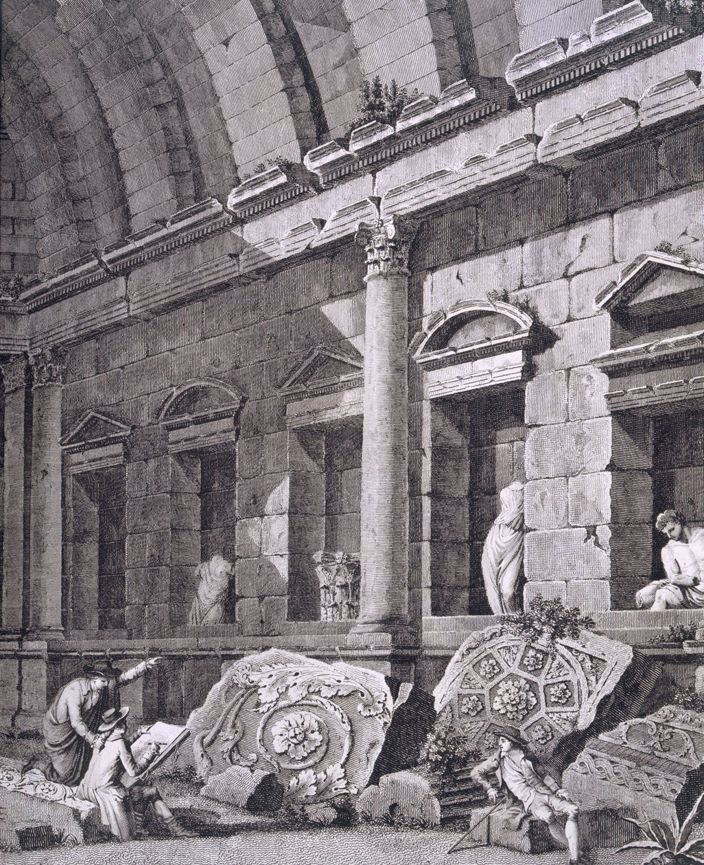 Nimesin Dianan temppelin sisustus, Antiquities of France: Vol I, Nimesin muistomerkit tekijältä French School