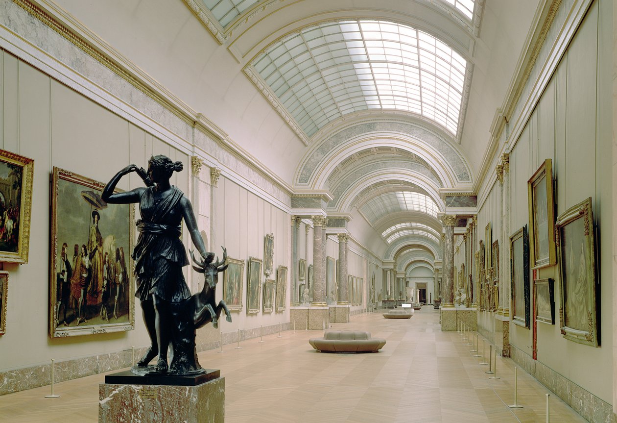 Grande Galerien sisäkuva 1500-1800-luvulta tekijältä French School