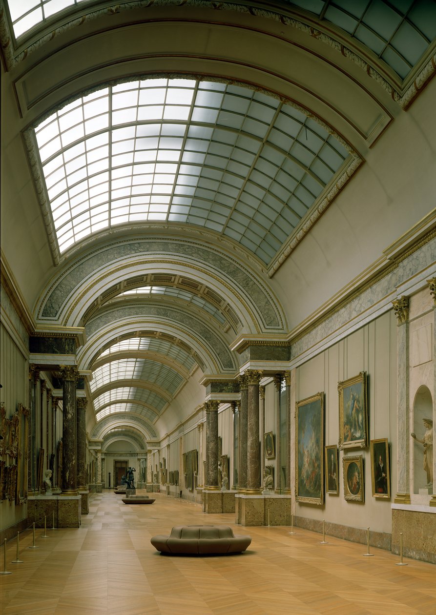 Grande Galerien sisäkuva 1500-1800-luvulta tekijältä French School