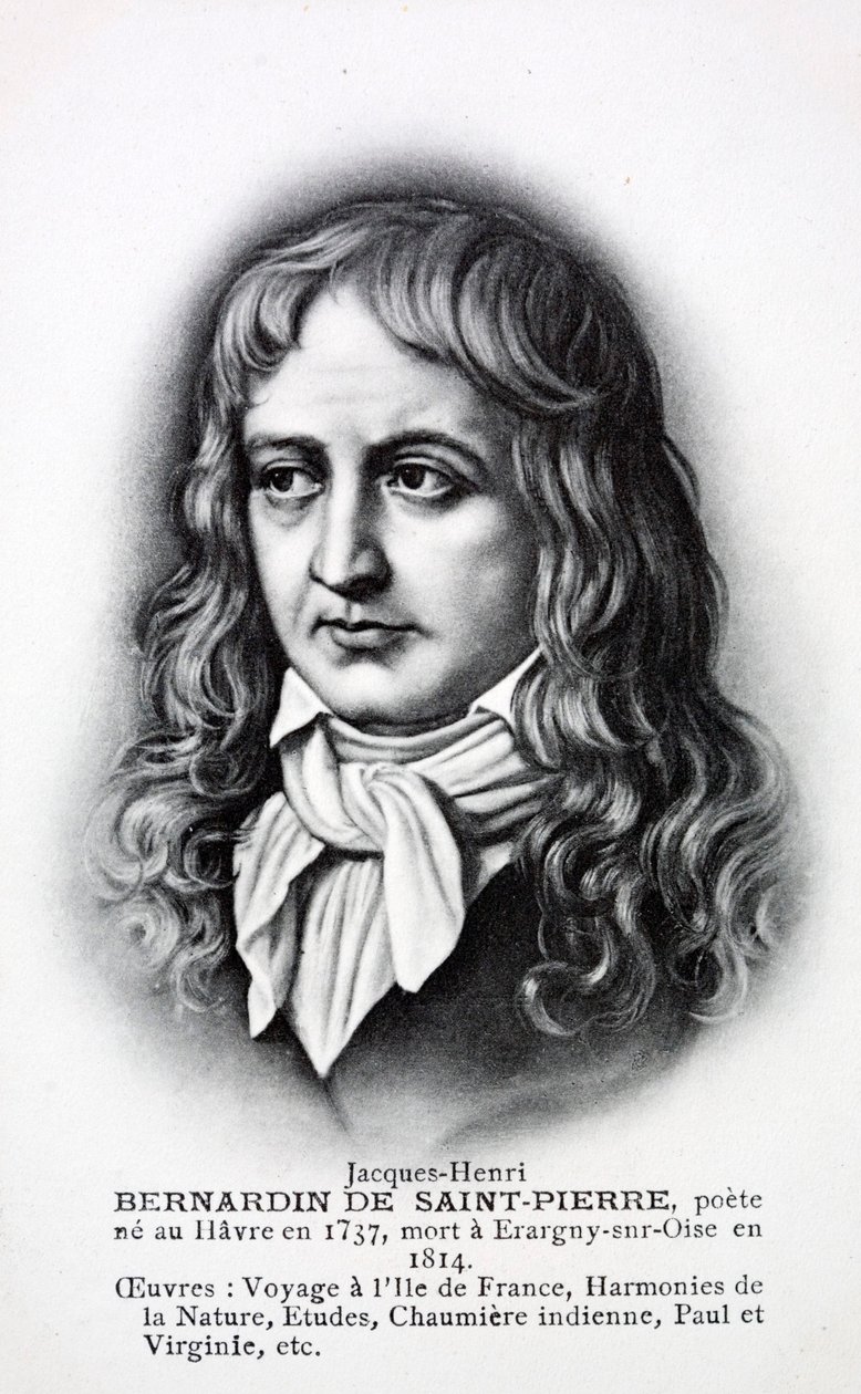Jacques-Henri Bernardin de Saint-Pierre, ranskalainen kirjailija (litografia) tekijältä French School