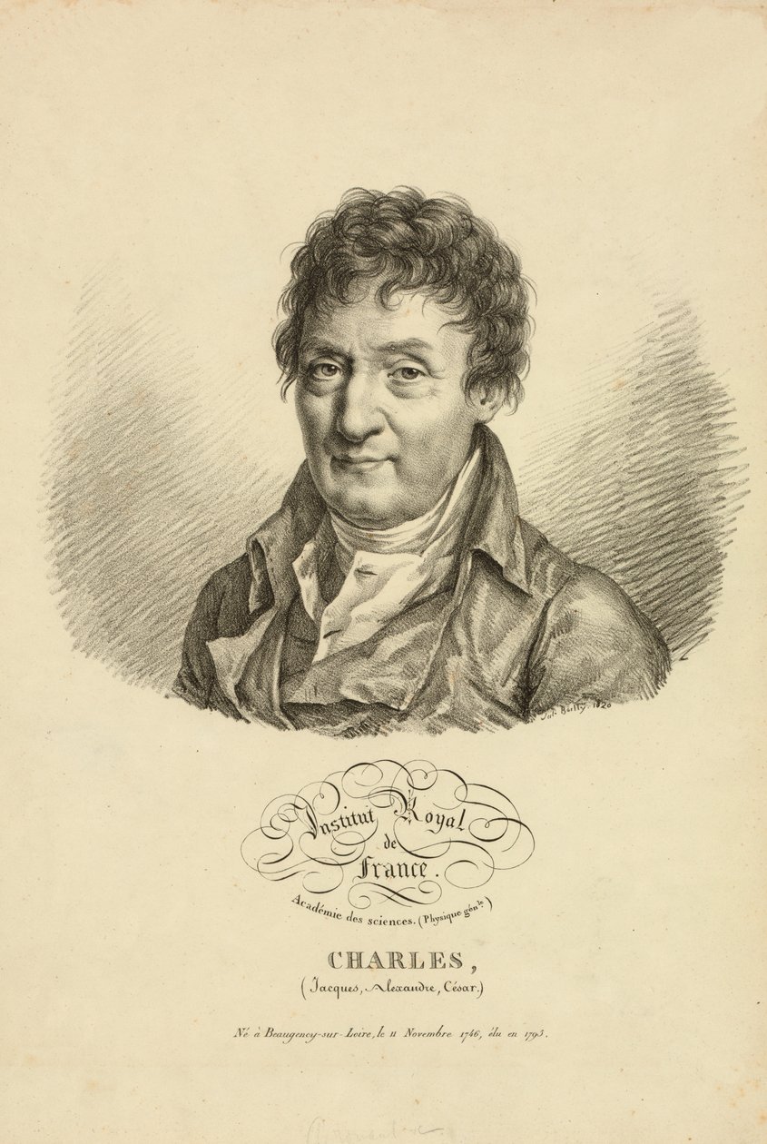 Jacques Alexandre Cesar Charles, 1820 tekijältä French School
