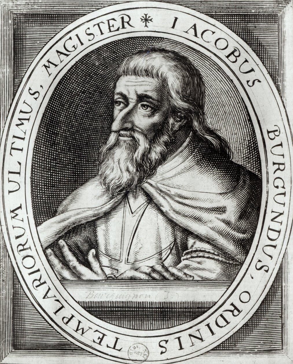 Jacques de Molay (n. 1243-1314) Temppeliritarien mestari tekijältä French School