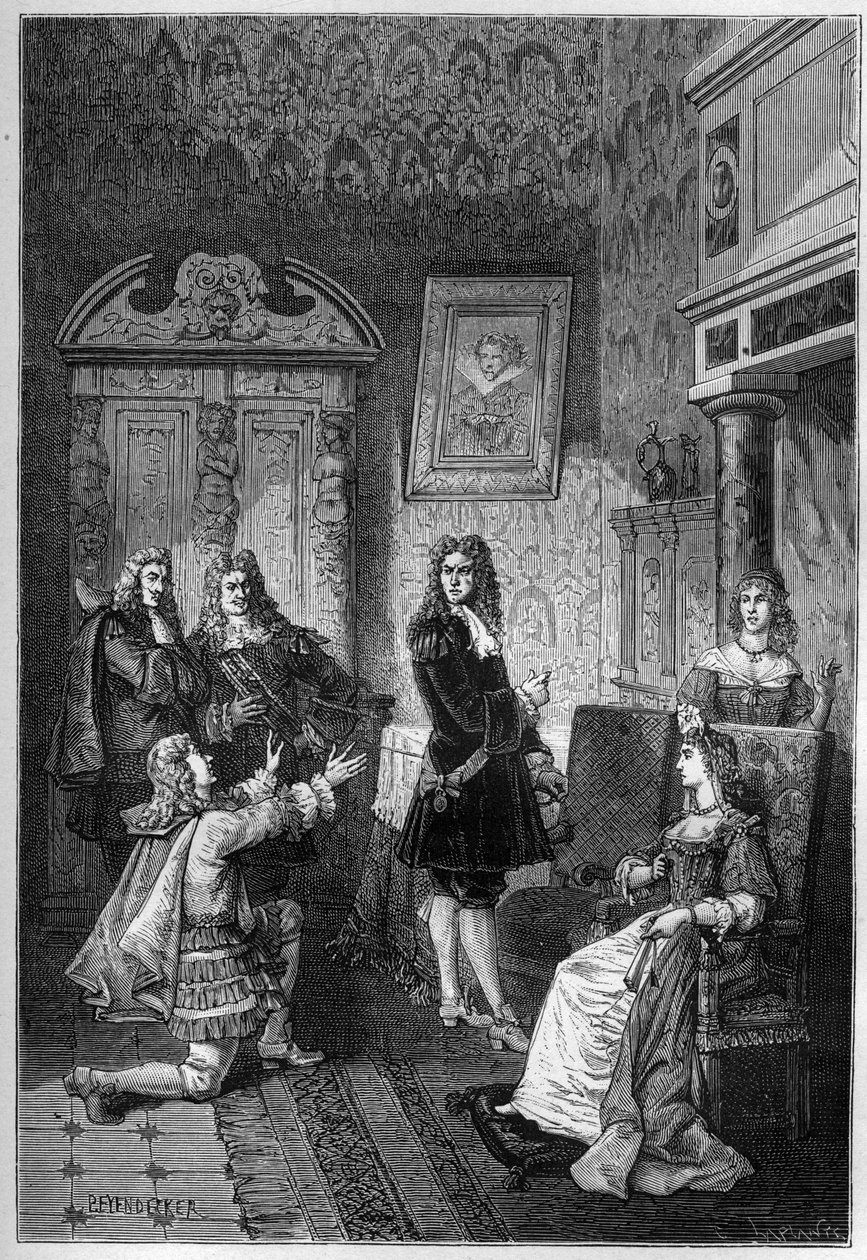 James Scott (James Crofts, James Fitzroy), Monmouthin ja Buccleuchin herttua (1649-1685) rukoilee elämäänsä ennen James II:ta (Jacques Stuart) tekijältä French School