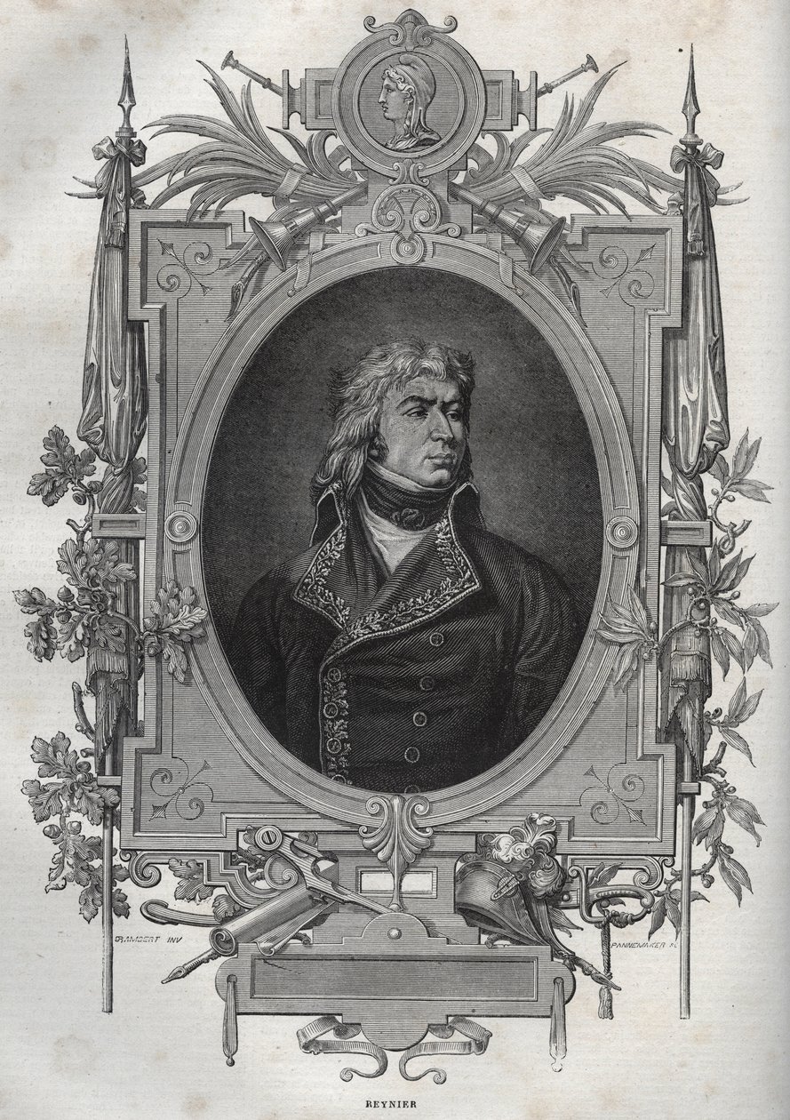 Jean-Louis-Ebenezer REYNIER (1771-1814), vallankumouksen ja ensimmäisen imperiumin ranskalainen kenraali - Jean Louis Ebenezer Reynier, Ranskan armeijan kenraali upseeri Ranskan vallankumoussotien aikana - Maurice La Charestin "" Nouvelle Encyclopedie Nati tekijältä French School