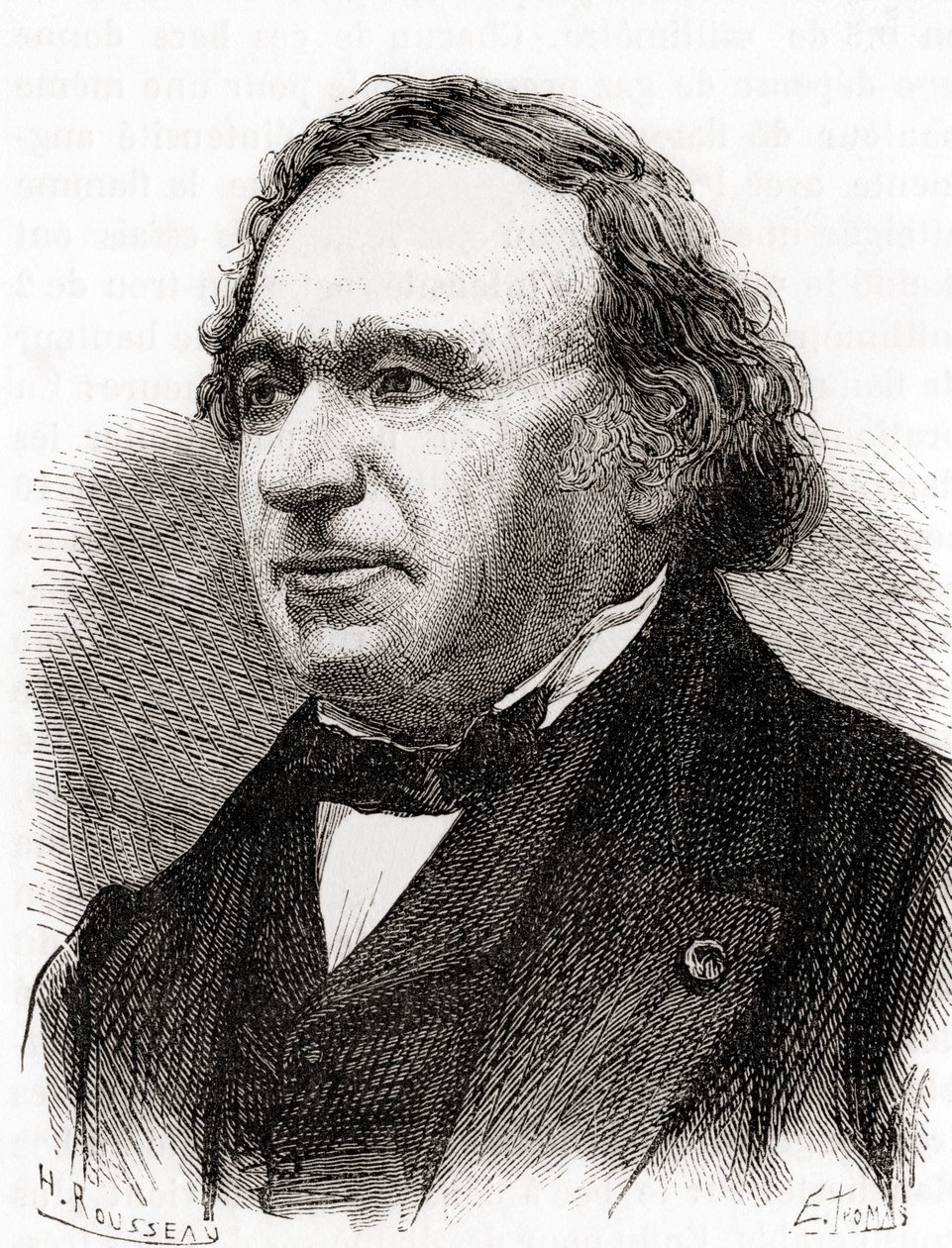 Jean Baptiste André Dumas, teoksesta "Tieteen ihmeet", julkaistu noin 1870 (kaiverrus) tekijältä French School